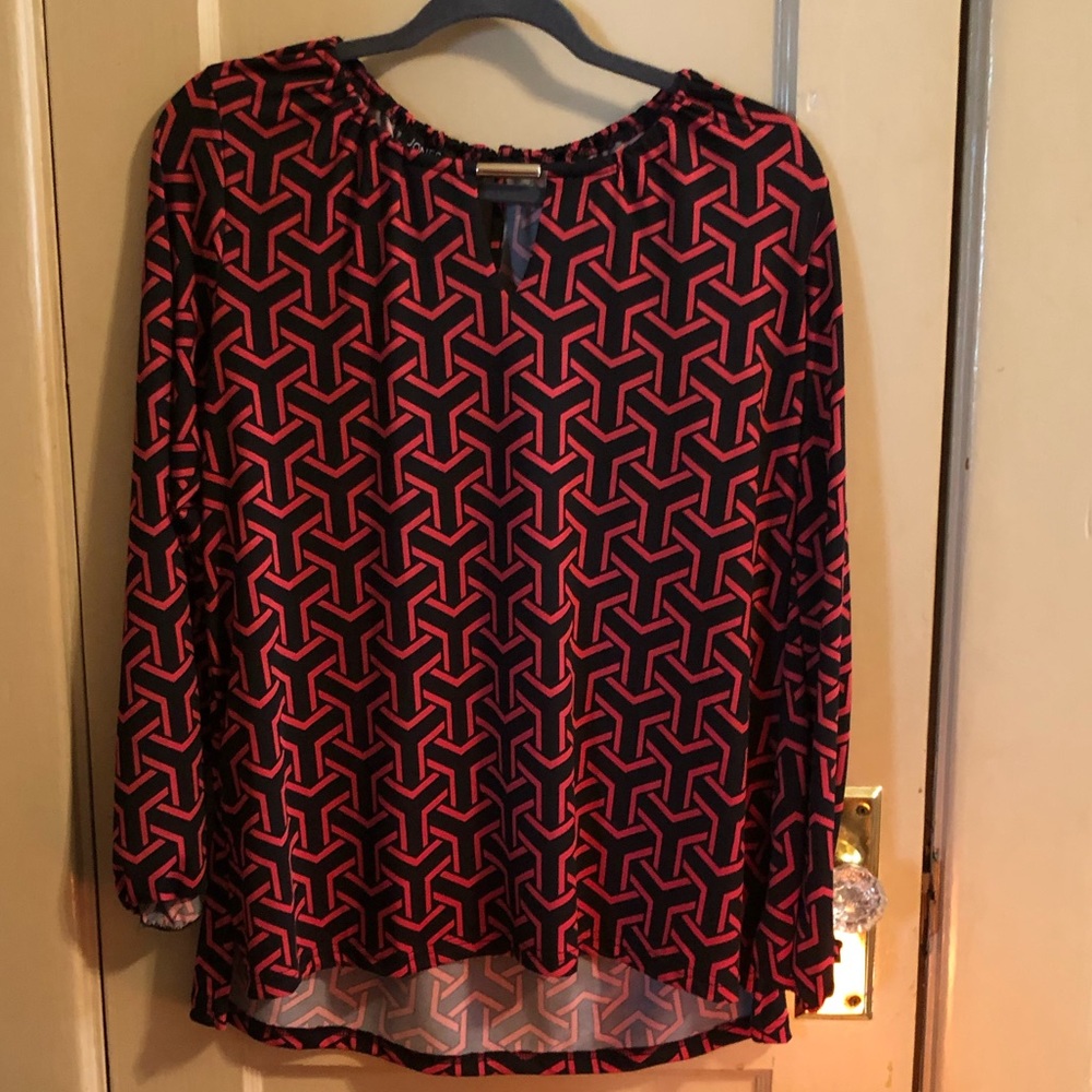 Jones New York Geometric Blouse